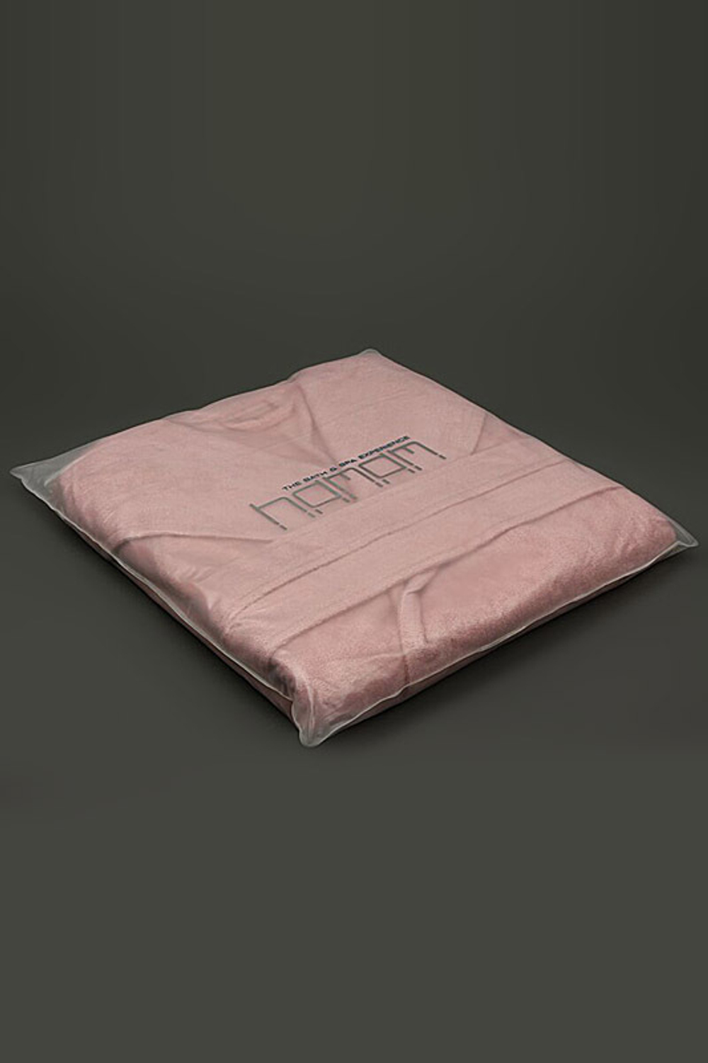 Халат махровый Hamam Waterside розовый Турция упаковка