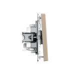 ARTGALLERY 1-клавишный ВЫКЛЮЧАТЕЛЬ КНОПОЧНЫЙ, 10А, механизм, быстрозажим. клем., ПЕСОЧНЫЙ