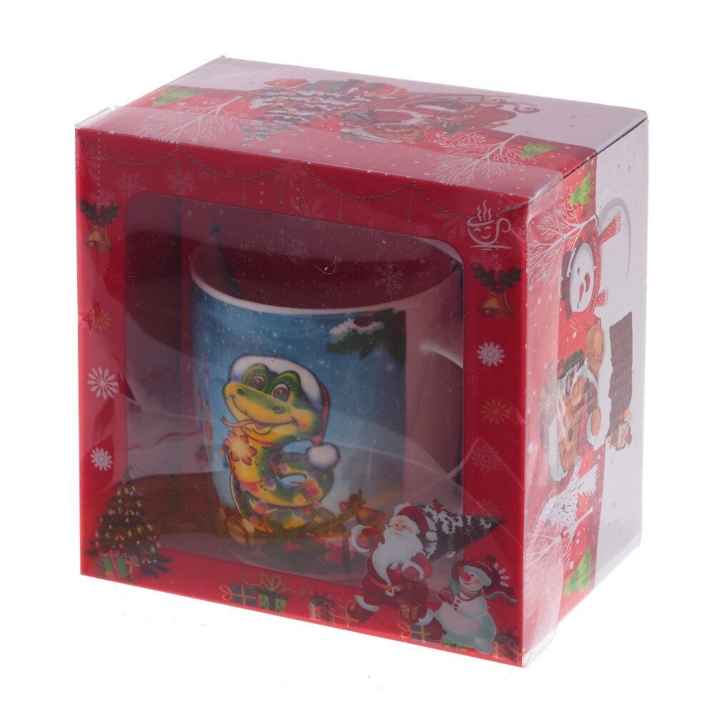 GAEM Кружка с ложкой, 300 мл, L12 W8,5 H9 см