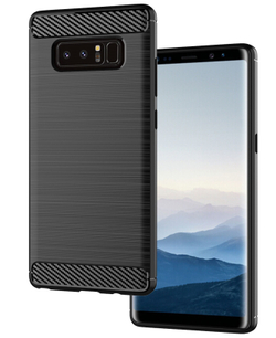 Чехол для Samsung Galaxy Note 8  цвет Black (черный), серия Carbon от Caseport