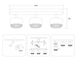 Ambrella Настенно-потолочный поворотный спот со сменной лампой GX53 Techno family TN71291
