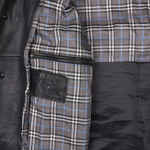 Роскошная кожаная куртка Burberry с узнаваемой клеткой, L