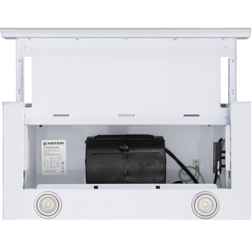 Телескопическая вытяжка Meferi SLIDEBOX60WH GLASS ULTRA фото 21