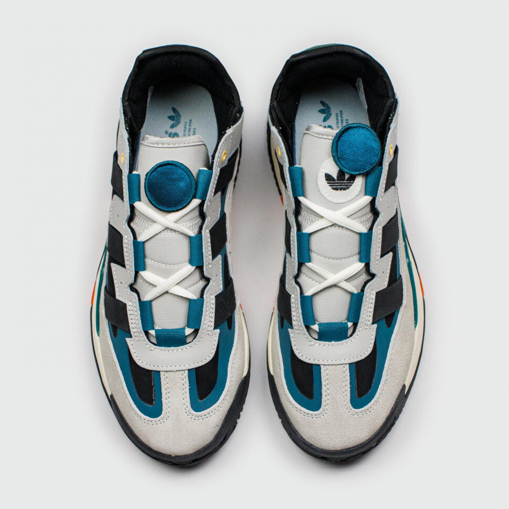 кроссовки Adidas Niteball Grey Black / Green