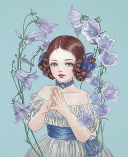 Guardian fairy of a strange garden. Coloring Book