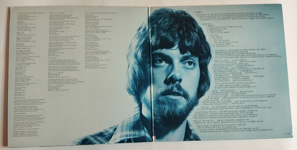 Винтажная виниловая пластинка LP The Alan Parsons Project I Robot (USA 1977)