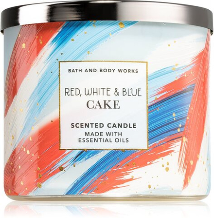 Bath & Body Works Red, White & Blue Cake - ароматическая свеча /   411  g  / GTIN 667556682069