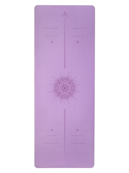 УЛЬТРАцепкий 100% каучуковый коврик для йоги New Arrows Lila 185*68*0,5 см