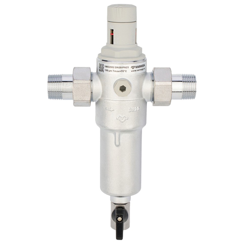 Фильтр сетчатый VARMEGA промывной, комбинированный 3/4", PN25, для ГВС и ХВС, VM22902