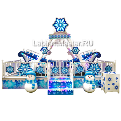 Аттракцион качели «Зимняя лодочка», 5,5×3×3,5 м