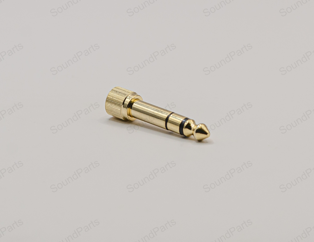 Mini Jack 3,5 mm с наружной резьбой (Черный) + переходник 6.3