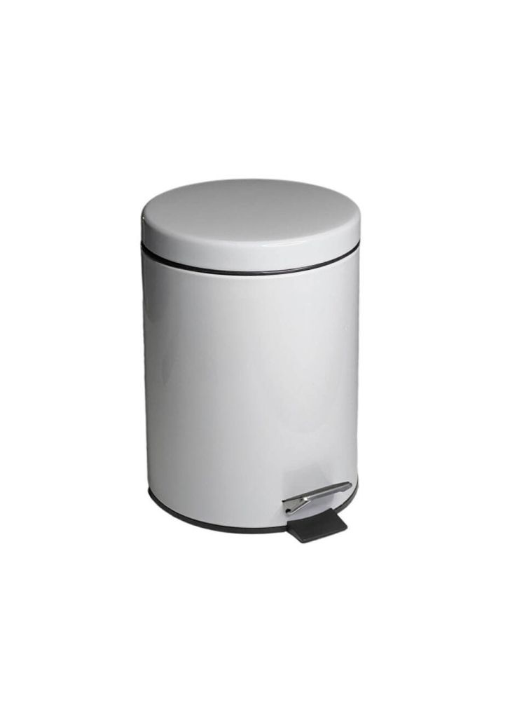 Ведро для мусора с педалью 3 л. нерж. сталь NOFER 09100.03.W белый