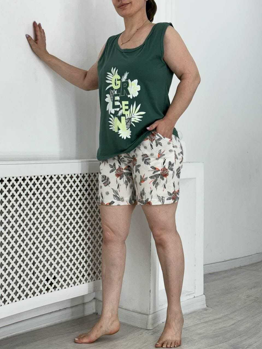 [m]Пижама х/б шорты+майка УшМ0005