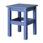 Табурет деревянный Одвар 33х33 см из массива сосны, синий