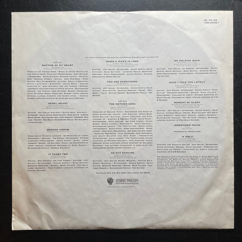 Rod Stewart - Vagabond Heart (Германия 1991г.)