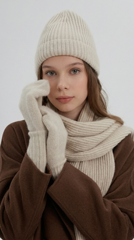 Варежки В805-08 бежевый