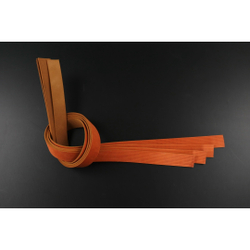 Ременная заготовка Шелк Рыжая + Плита Вельвет