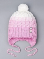 Шапка для девочки осенняя с завязками