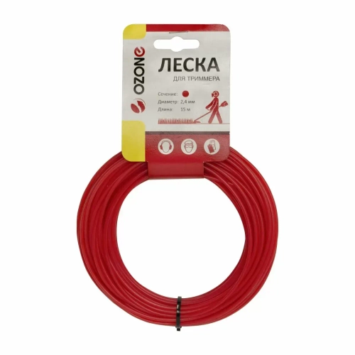 Леска Ozone 2,4 мм OZONE LTR-2.4CL-15