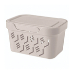 Ящик с крышкой универсальный "deluxe", 189х132х110 мм, 1,9л (светло-бежевый)