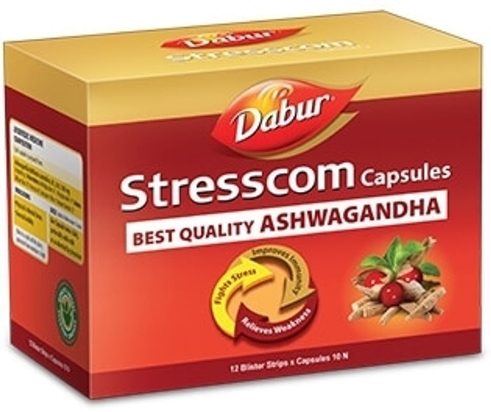 Капсулы Dabur Stresscom Ashwagandha 120 шт