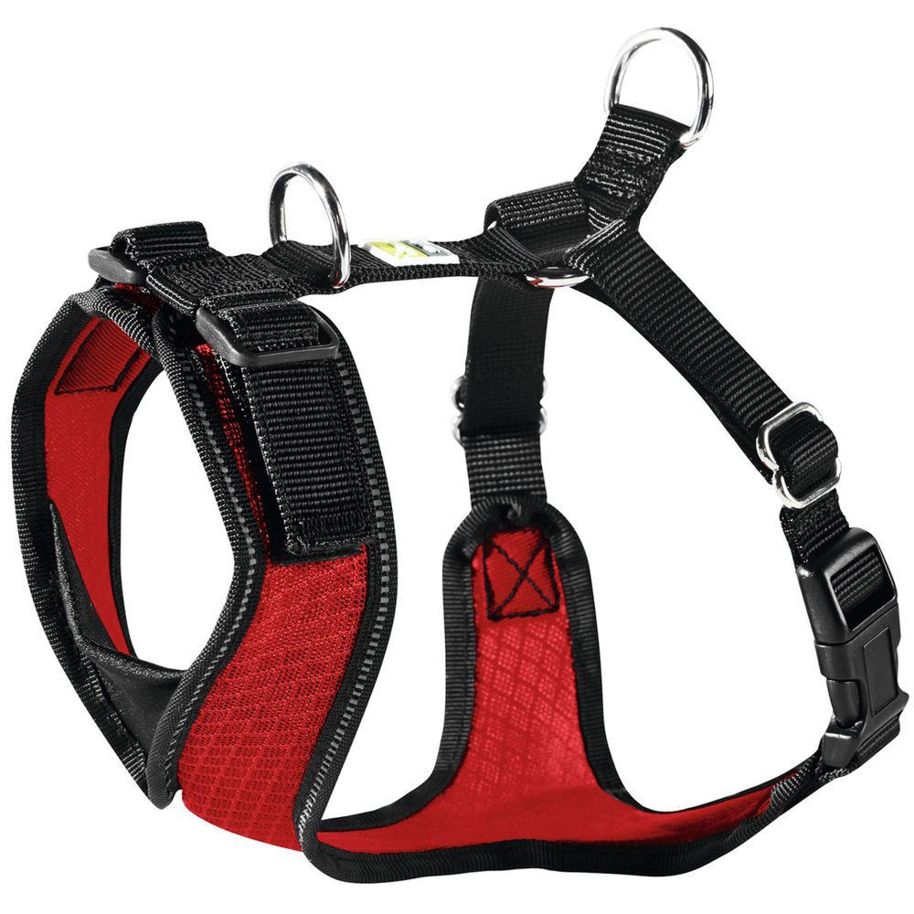 Шлейка для собак, Hunter Manoa M (44-55 см), нейлон/сетчатый текстиль, красный Шлейка для собак, Hunter Manoa M (44-55 см), нейлон/сетчатый текстиль, красный