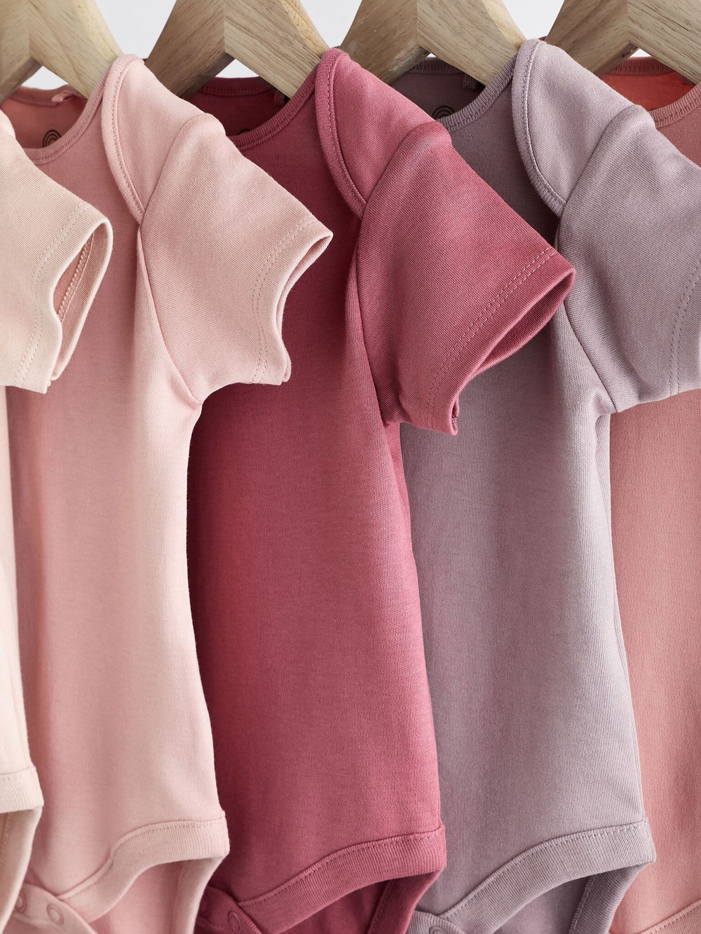 Боди с коротким рукавом для малышей Next C69-647, 5 шт., Розовый