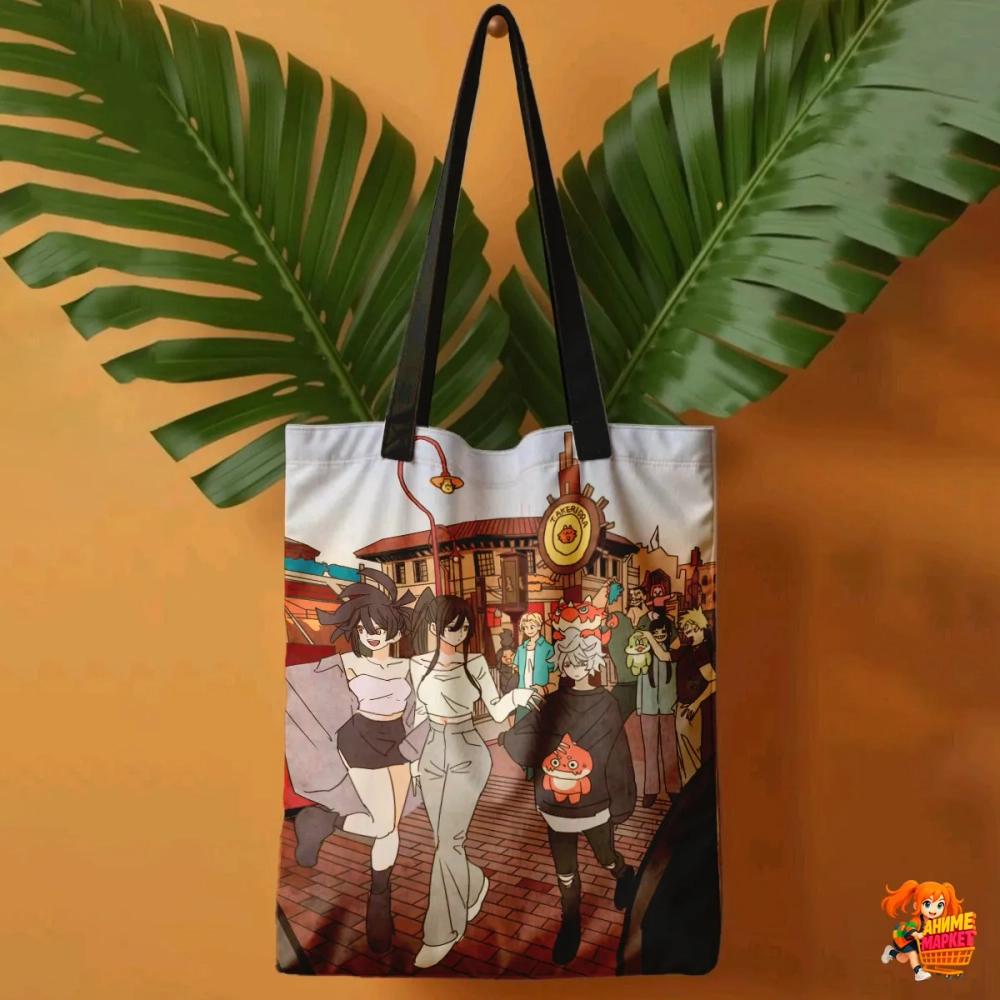 Сумка шоппер с принтом Адский Рай