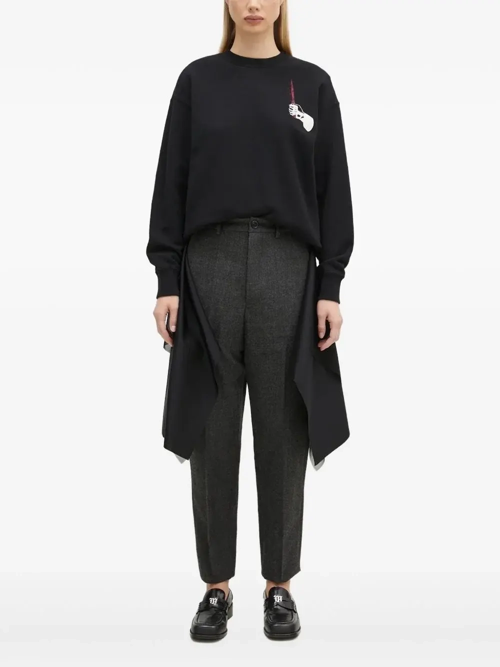 UNDERCOVER x BRIGITTE TANAKA ЛОНГСЛИВ ЧЕРНЫЙ