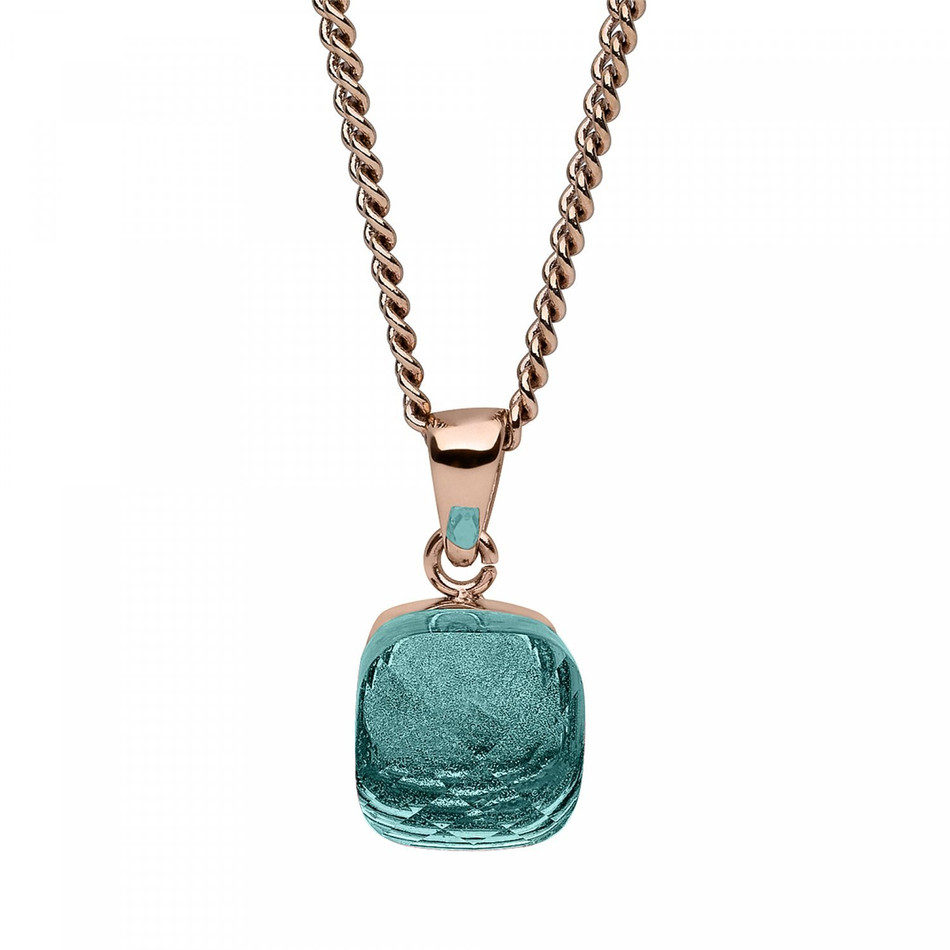 Колье Qudo Firenze blue apatite 400032.1 BL/RG