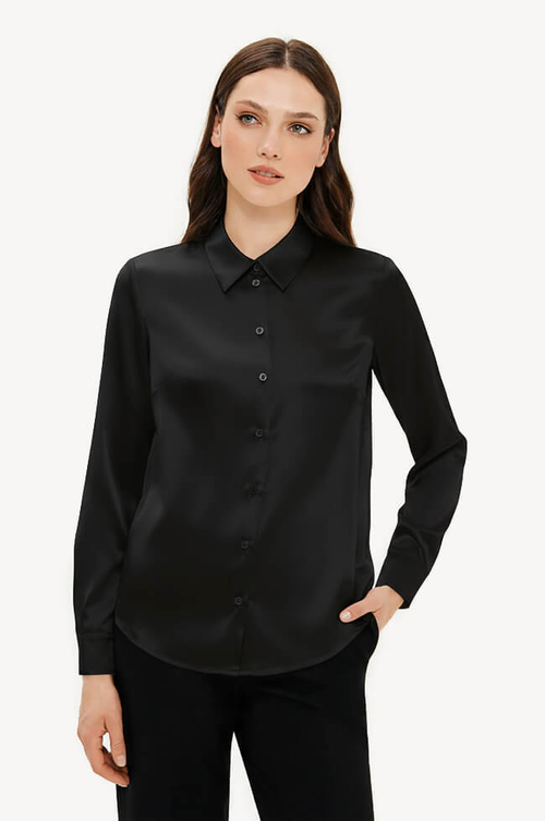 23457 Блузка женская (черный)