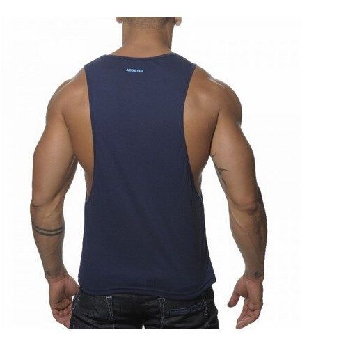 Мужская майка темно-синяя ADDICTED TANK-TOP BLUE AD186