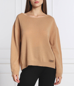 Хлопковый свитер TWINSET - светло-коричневый(222TP3350)