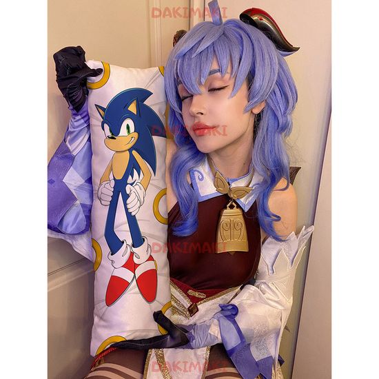 Мини дакимакура Соник и Шэдоу арт. M1218, 60х20 см