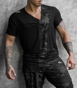 Футболка BODY ENGINEERS Atlantis Asymmetric Shirt Black