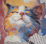 Декоративный гобеленовый чехол Стиль Гранж Мурзик 38*38