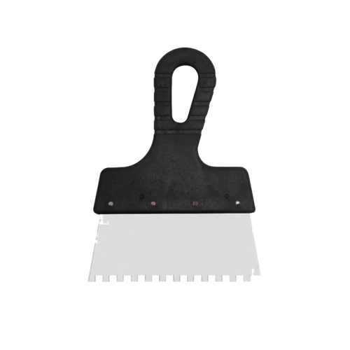 БИБЕР Шпатель 150мм нержавеющий зубчатый 6мм по низкой цене