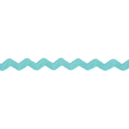 Тесьма отделочная  "ЗИГ-ЗАГ", 5 мм, цв.029 бирюзовый