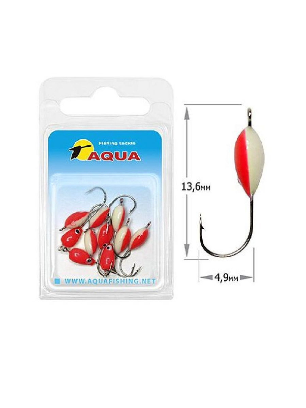 Мормышка фосфорная №06, крючок №12 (2 упакпо 10 шт) 0,08g