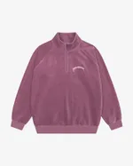 Толстовка Ymkashix Puff велюровая пыльно-лиловая