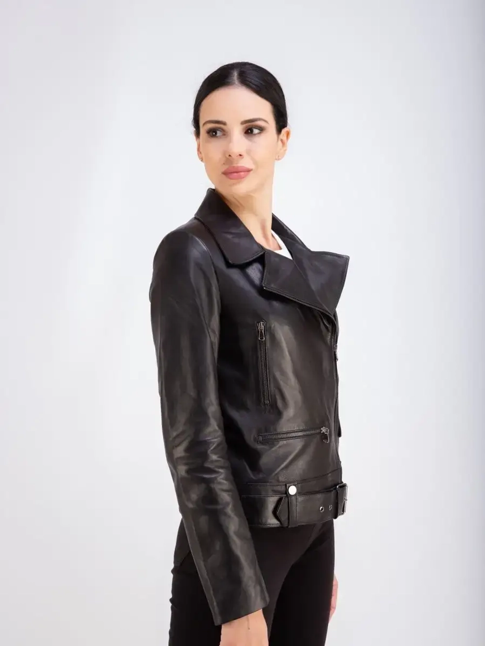 Косуха женская кожаная натуральная куртка Турция