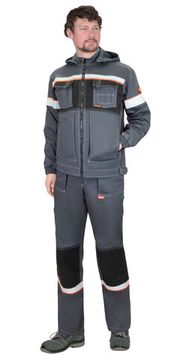 Куртка "Сириус-Родос" (т.серый/черный)