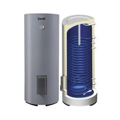 Бойлер косвенного нагрева Ferroli ECOUNIT N 300 1C с одним змеевиком, без ТЭНа, с датчиком темп.