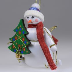 Ёлочная игрушка Снеговик