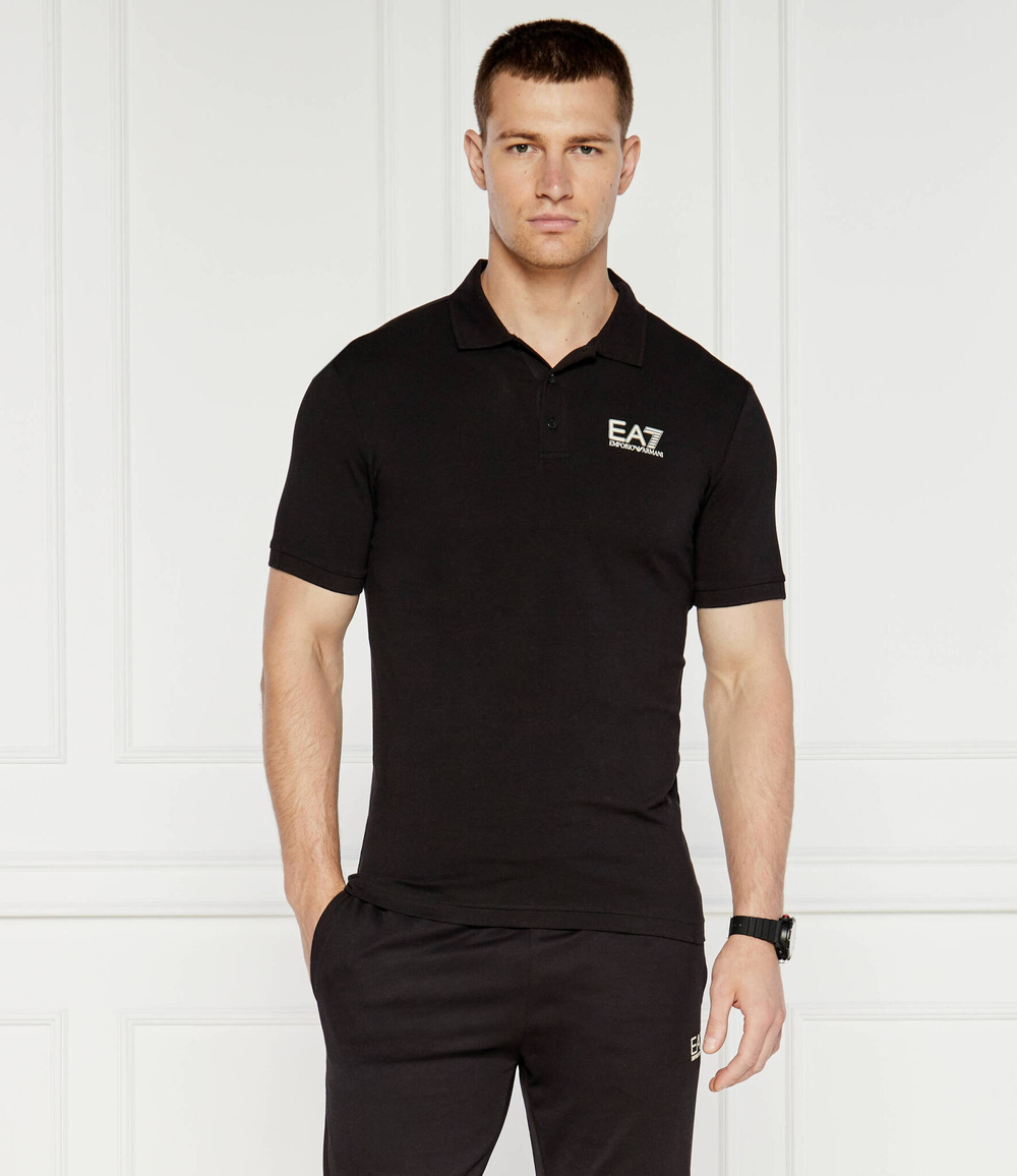 Поло EA7 - черный(6DPF16 PJVQZ)