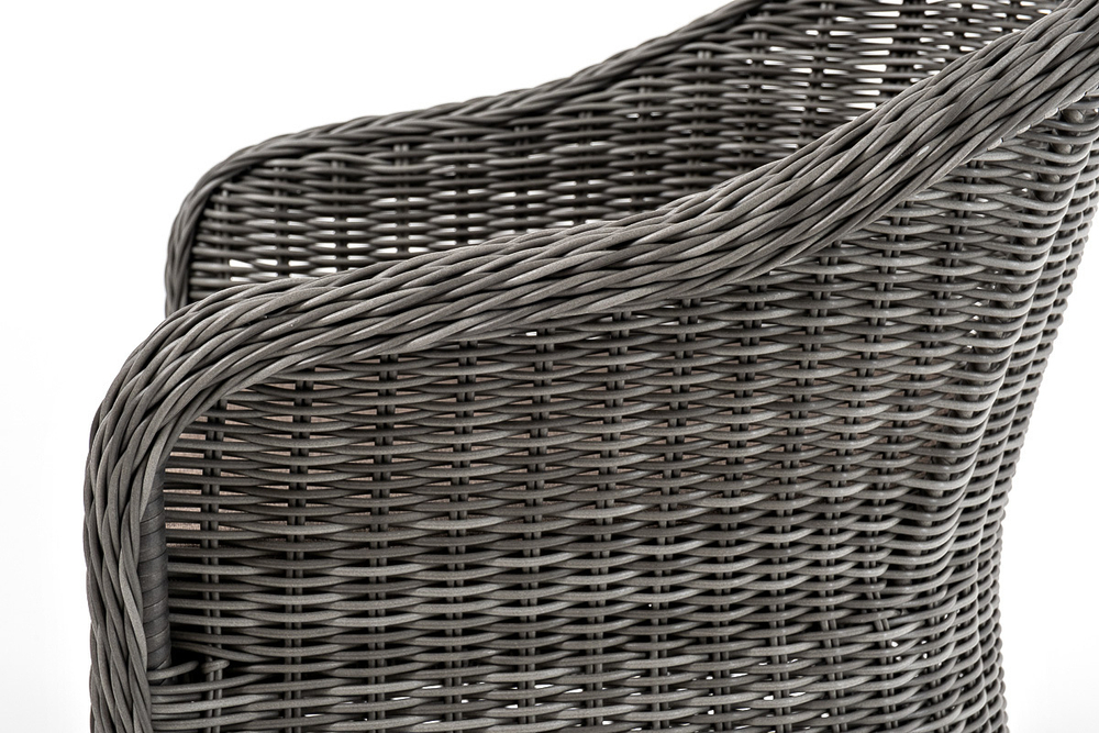 "Эспрессо–80 R" обеденная группа плетеная, цвет графит