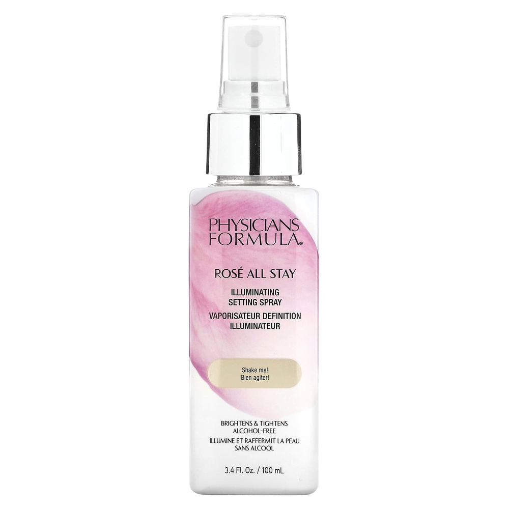 Physicians Formula, Rosé All Stay, спрей для сияния кожи, без спирта, 100 мл (3,4 жидк. унции)