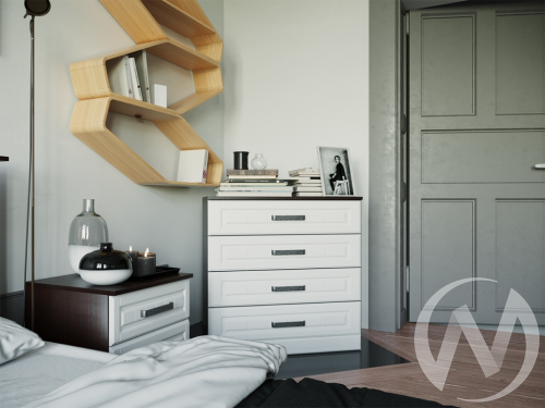 Комод 800 секция-11 НКМ Венеция-1 (венге/белое дерево)