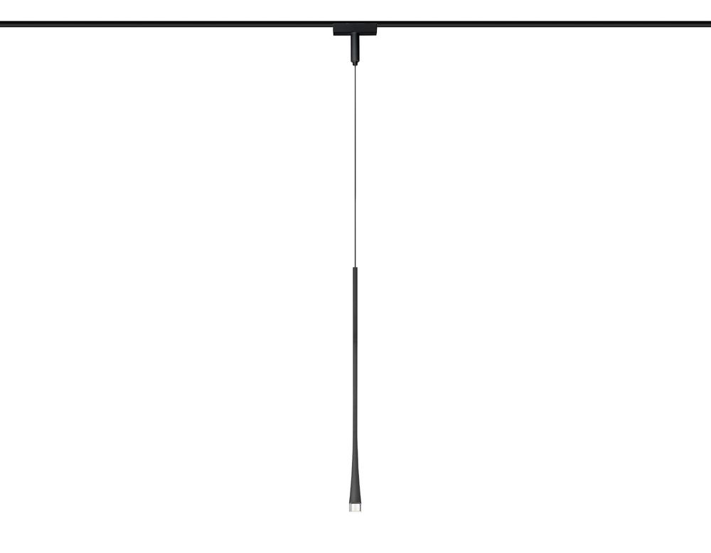 Светильник светодиодный трековый для шинопровода Magnetic Ultra Slim GV1637 BK черны IP20 6W 4200K 48V 38° D36*1500