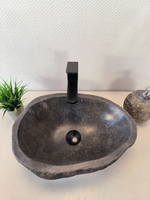 Раковина из речного камня RS-65954 46х33х16 из натурального камня